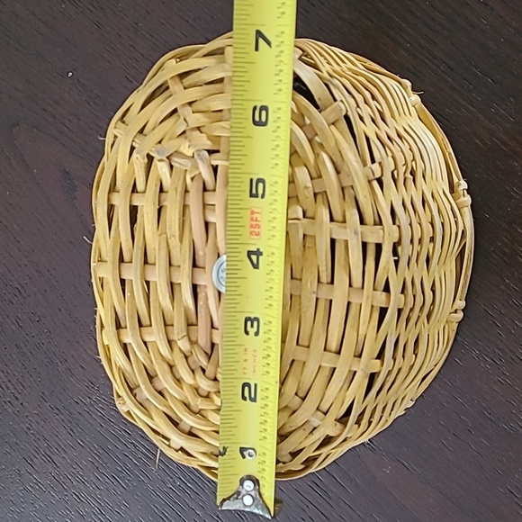 TWO great well made nesting baskets made in The Philippines tan and light yellow - Picture 6 of 14